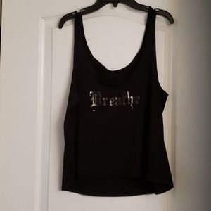 Onzie Cropped Oversize "Breathe" Tank Top